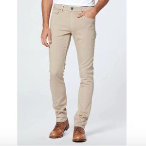 PAIGE Lennox Jeans, Light Tan Colour, Slim Fit, Zip Fly, Cotton Blend | Size 30